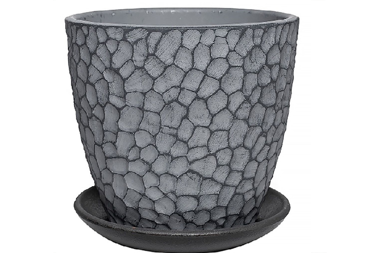 Горшок Манго серый бутон №8