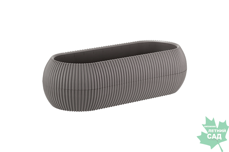 Кашпо Пиканто овал франц.серый 1,3л М3210