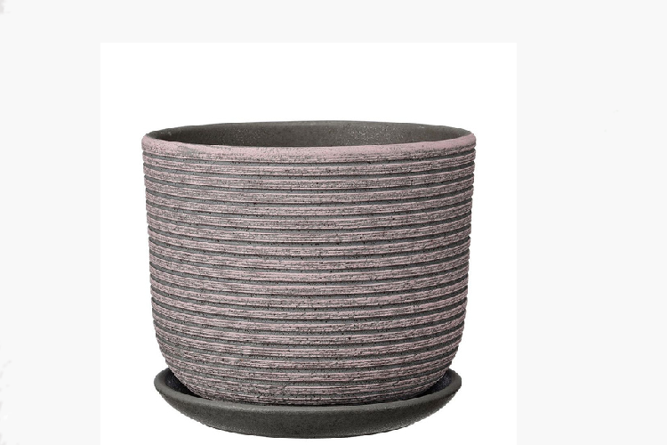 Горшок Лоза розово-серый бук №1