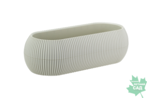 Кашпо Пиканто овал бел.ротанг 1,3л М3210