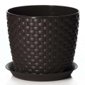 Кашпо Ротанг коричневый 2 л