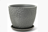 Горшок Манго серый бутон №4