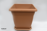 Кашпо Вилла терракот квадрат 64 л