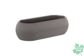 Кашпо Пиканто овал франц.серый 1,3л М3210