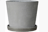 Горшок Грэй серый конус №4